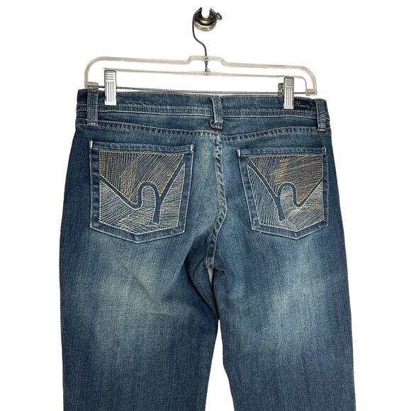 VTG Y2K Citizens of Humanity Low Rise Flare Jeans Size 28 Paloma Embroidered - Picture 2 of 12